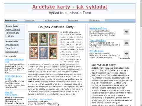 Nhled www strnek http://www.andelskekarty.7h.cz
