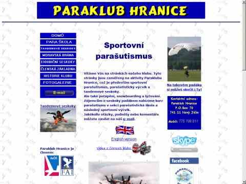Nhled www strnek http://www.paraklub.applet.cz