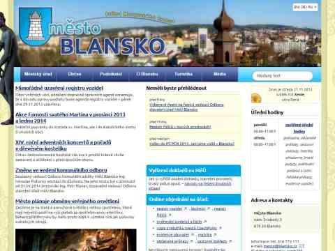 Nhled www strnek http://www.blansko.cz