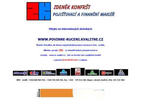 Nhled www strnek http://www.povinne-ruceni.kvalitne.cz