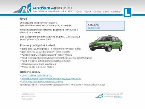 Nhled www strnek http://www.autoskola-kebrle.eu
