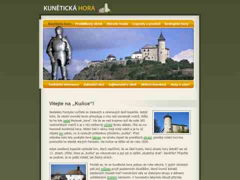 Nhled www strnek http://www.hrad-kuneticka-hora.cz/