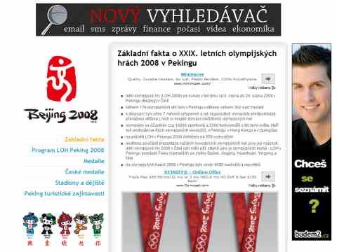 Nhled www strnek http://www.letni-olympijske-hry-peking-2008.cz/