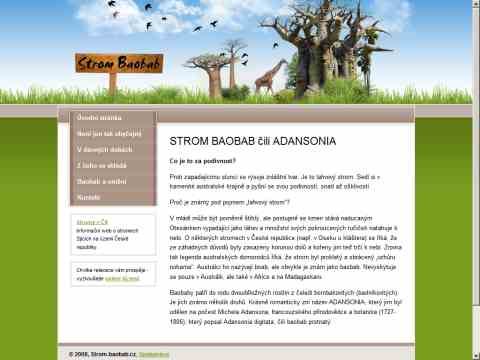 Nhled www strnek http://www.strom-baobab.cz/