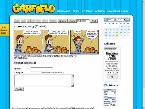 Nhled www strnek http://www.garfield.wz.cz