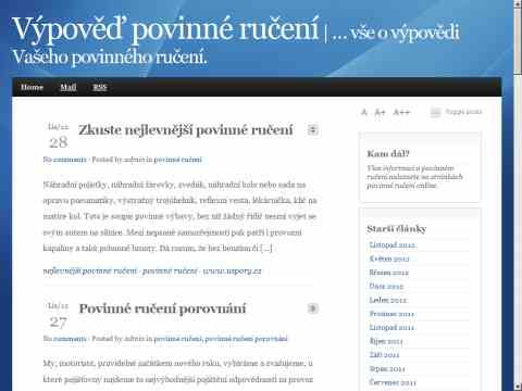 Nhled www strnek http://www.povinne-ruceni-vypoved.cz