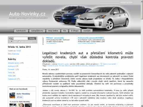 Nhled www strnek http://www.auto-novinky.cz/