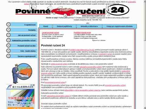 Nhled www strnek http://www.povinne-ruceni-24.cz