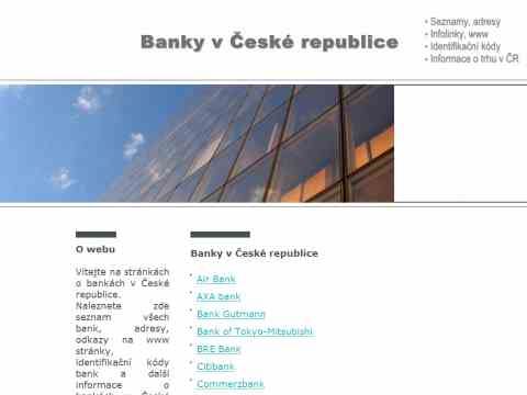 Nhled www strnek http://www.bankyvceskerepublice.cz