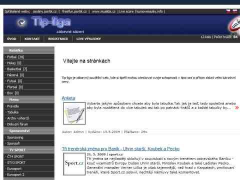 Nhled www strnek http://www.tip-liga.cz
