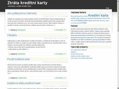 Nhled www strnek http://www.kreditni-karta-ztrata.cz