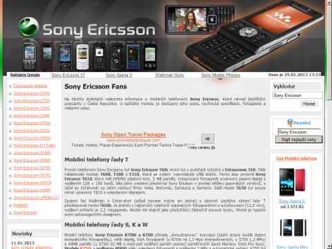 Nhled www strnek http://www.ericsson-sony.cz/