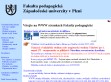 Nhled www strnek http://www.pef.zcu.cz/