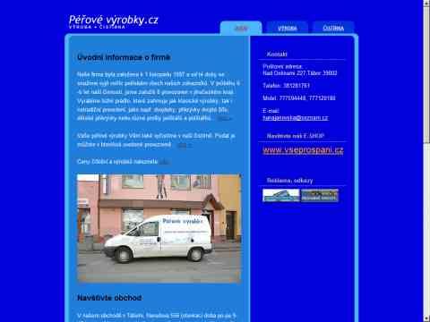 Nhled www strnek http://www.perovevyrobky.cz