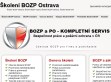 Náhled www stránek http://www.skoleni-bozp-ostrava.cz/