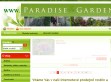 Náhled www stránek http://www.paradise-garden-eshop.cz