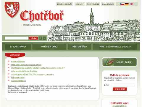 Nhled www strnek http://www.chotebor.cz