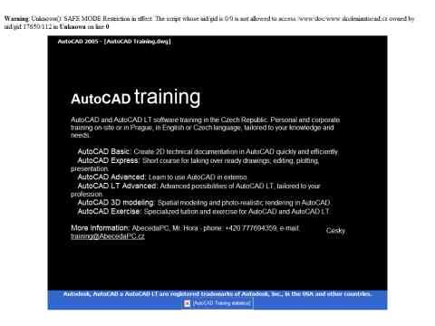 Nhled www strnek http://skoleniAutoCAD.cz