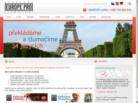 Nhled www strnek http://www.europe-pro.cz