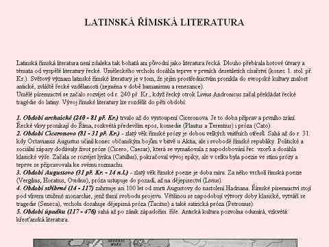 Nhled www strnek http://sweb.cz/emur/rimska-literatura