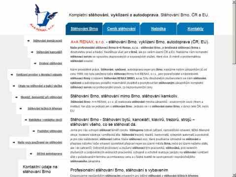 Nhled www strnek http://www.stehovani-renax.cz