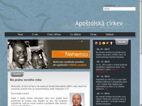 Nhled www strnek http://www.apostolskacirkev.cz