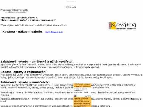 Nhled www strnek http://www.kovarna.info