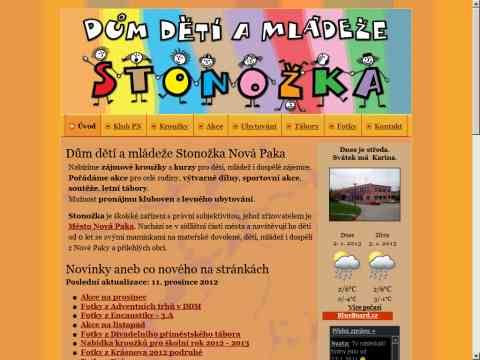 Nhled www strnek http://ddmstonozka.cz/