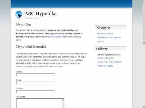 Nhled www strnek http://www.abc-hypoteka.cz/