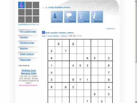 Nhled www strnek http://sudoku.wz.cz
