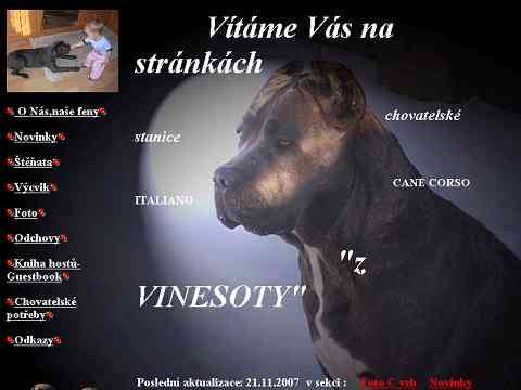 Nhled www strnek http://canecorso-vinesota.cz