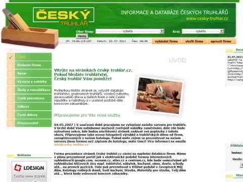 Nhled www strnek http://www.cesky-truhlar.cz