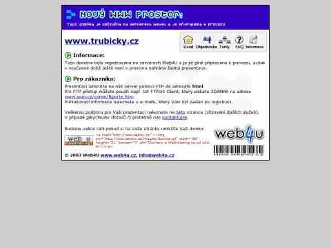 Nhled www strnek http://www.trubicky.cz