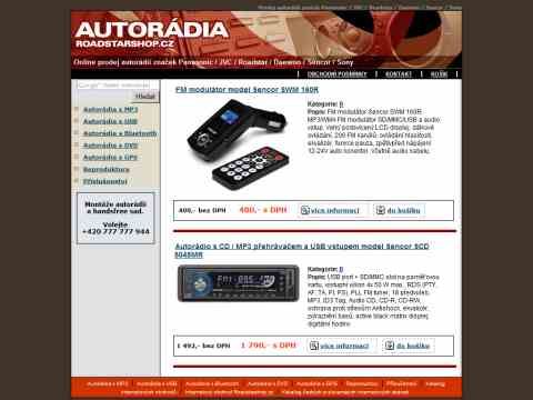 Nhled www strnek http://autoradia.roadstarshop.cz