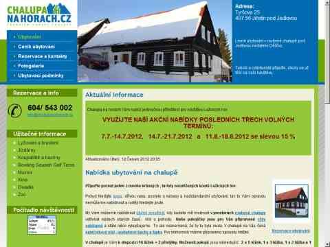 Nhled www strnek http://www.chalupanahorach.cz