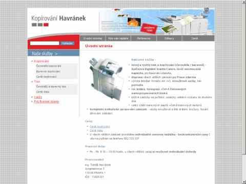 Nhled www strnek http://www.kopirovani-havranek.cz