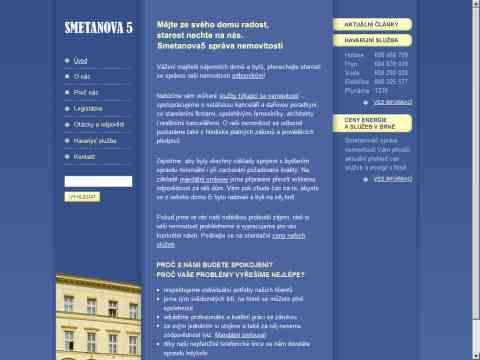 Nhled www strnek http://www.smetanova5.cz/