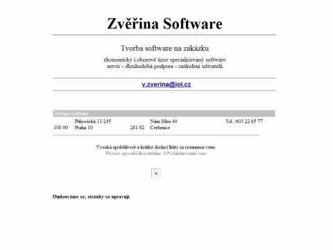 Nhled www strnek http://www.zverinasoftware.cz