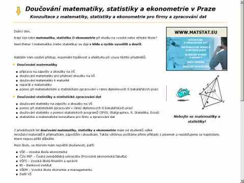 Nhled www strnek http://www.matstat.cz/