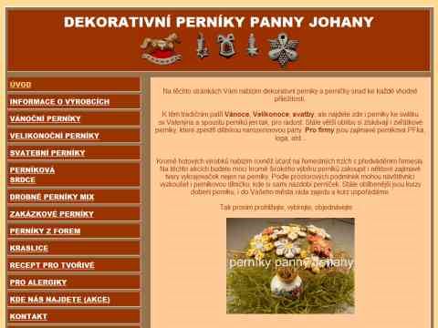 Nhled www strnek http://www.perniky-johana.cz