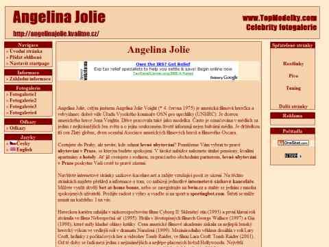 Nhled www strnek http://angelinajolie.kvalitne.cz