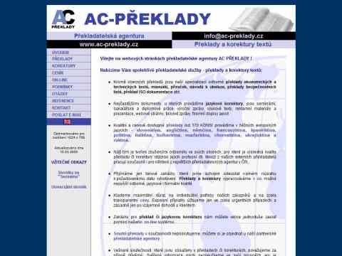 Nhled www strnek http://www.ac-preklady.cz