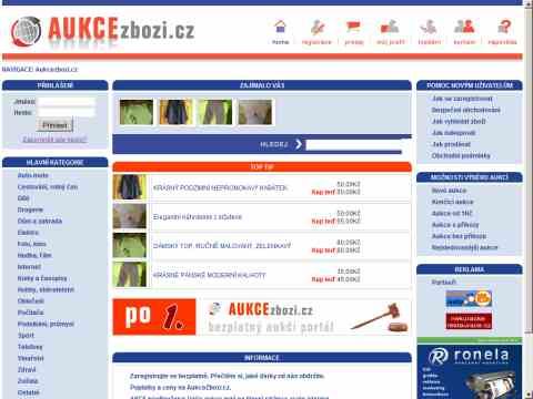 Nhled www strnek http://www.aukcezbozi.cz
