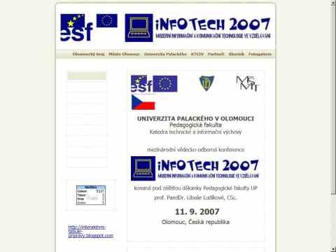 Nhled www strnek http://infotech.upol.cz