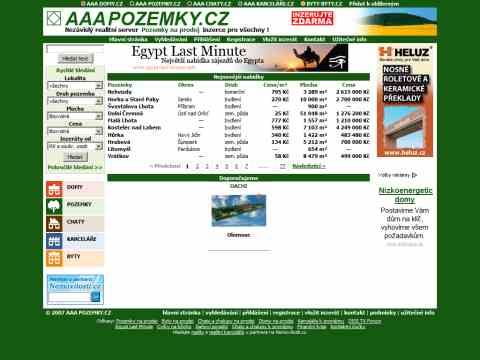 Nhled www strnek http://www.aaa-pozemky.cz