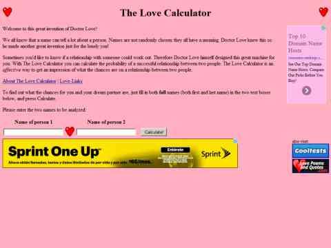 Nhled www strnek http://www.lovecalculator.com