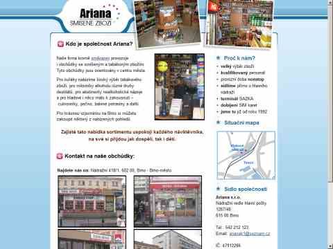 Nhled www strnek http://www.obchod.ariana-sro.cz