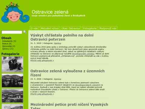 Nhled www strnek http://www.ostravice-zelena.cz/