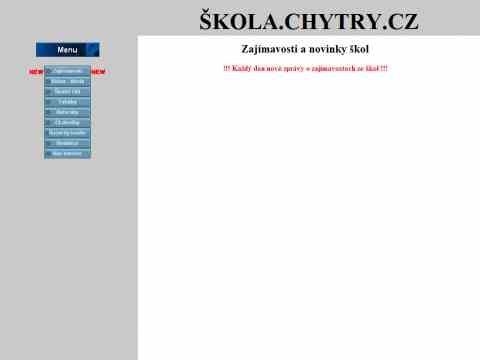 Nhled www strnek http://www.skola.chytry.cz