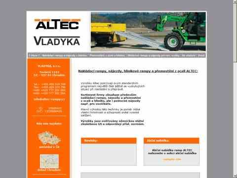 Nhled www strnek http://www.altec-rampy.cz